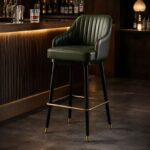 Luxury upholstered bar stools for home bar furniture projects