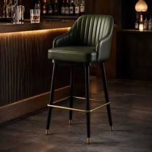 Luxury upholstered bar stools for home bar furniture projects