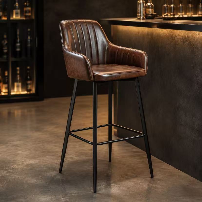 Custom leather bar stool manufacturer for hospitality and residential projects